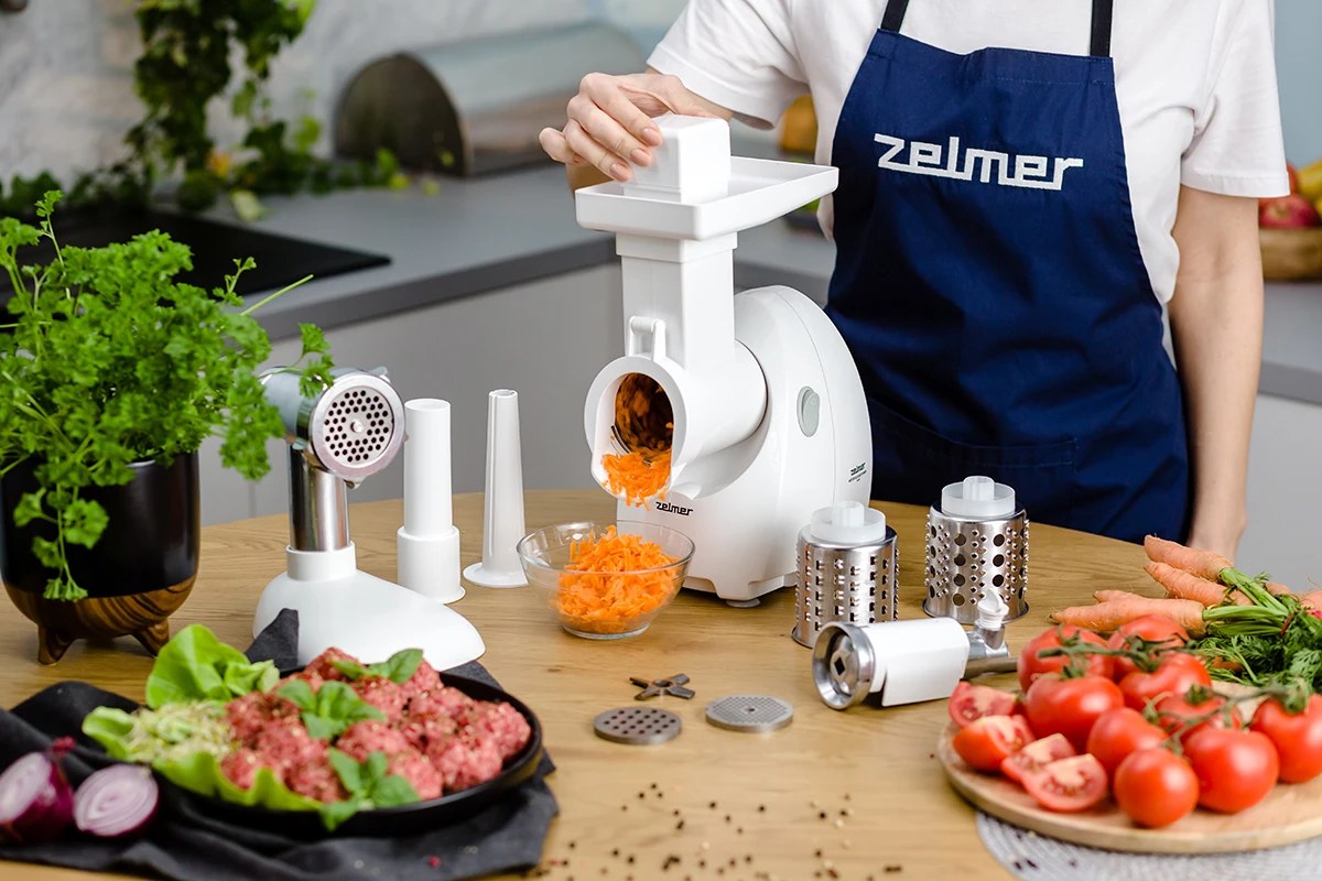 Zelmer ZMM4055B — ТЕРТКА-ШАТКІВНИЦЯ З 3 БАРАБАНАМИ